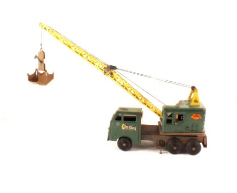 A Louis Marx tin plate crane, Lumar Contractors