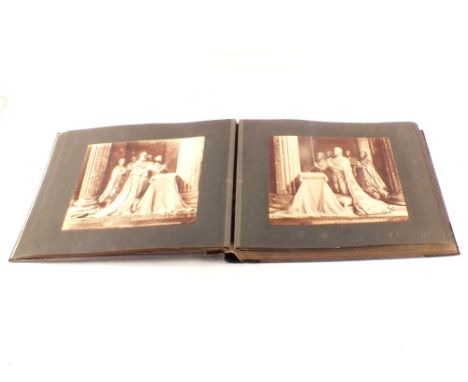 An album of mainly sepia photos c1890's including Madrid, Escorial, Toledo, Seville, Ronda, Granada, mainly architectural and