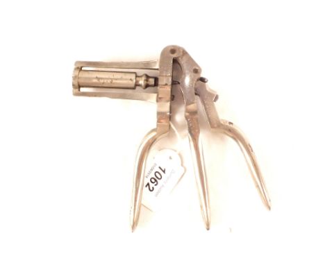 A 16 bore hand held reloading tool, an unusual plated example by French maker D'Armes Et Cycles