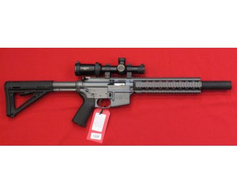 A Smith & Wesson model M&P 15-22 .22 L/R S/A rifle with Magpul stock and Athlon 1-4x24 scope, two magazines and sound moderat