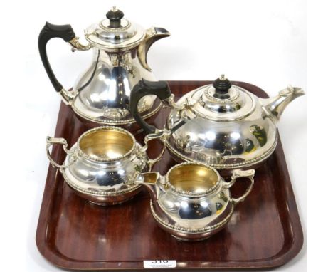 An Elkington &amp; Co four piece silver tea service 