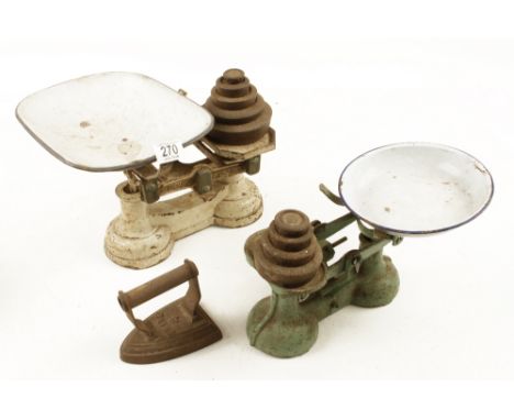 Two sets of scales with weights G- 
