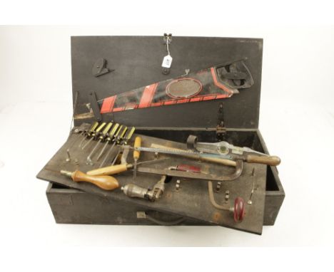 A GTL tool box with some tools by GTL, STANLEY etc G  