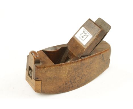 A little used beech compass plane by MARSDEN Bros with boxwood nose adjuster G++ 