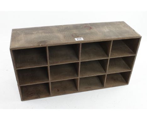 A plywood pigeon hole shelf unit G 