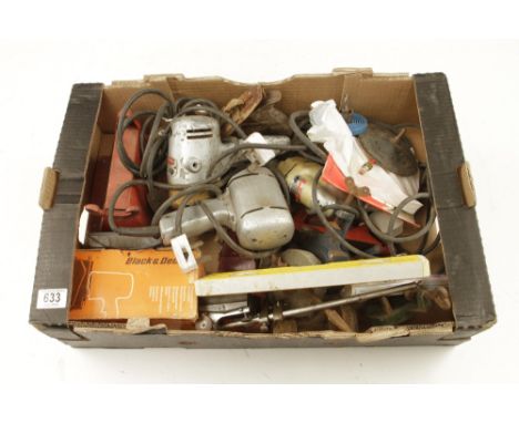 A box of old tools and drills G- 