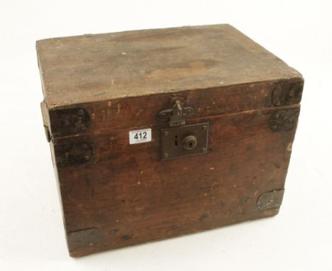 A pine box with a few tools G 