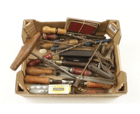 Seven small archimedian drills and other tools G 