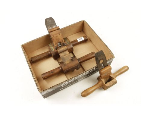 A fully boxed handrail shave and two brass faced shaves G+ 