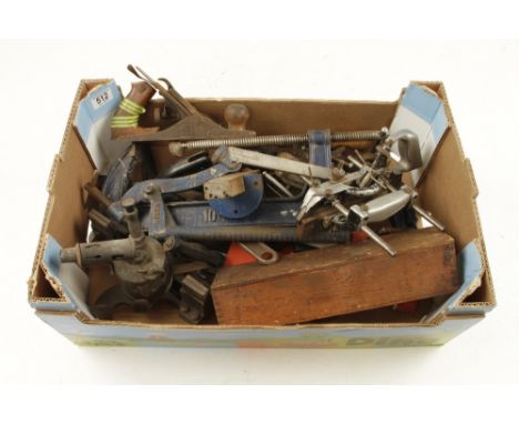 Three cramps, wrenches and other tools G 