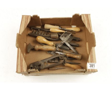 A box of leatherwork tools G 