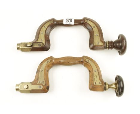 A brass plated lever pad brace by SORBY plate refitted and another by BROWN brass button replaced G 