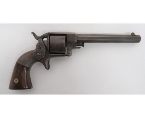 Allen &amp; Wheelock Side Hammer Rimfire Revolver obsolete calibre. .32 RF, 4 1/4 inch, octagonal barrel. Brass blade sight. 