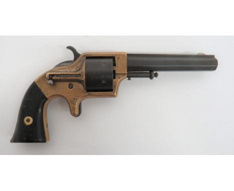 Scarce Merwin &amp; Bray Front Loading Cup Primed Army Revolver obsolete calibre. .42 cup primed, 4 1/4 inch, fluted, octagon