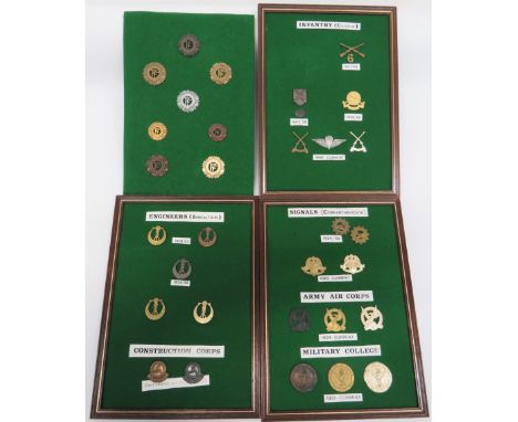 Good Selection of Eire Southern Ireland Cap and Collar Badges cap badges include darkened ... Brass ... Chrome ... Anodised .