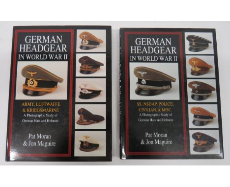 German Headgear In World War II covering Army, Luftwaffe and Kriegsmarine by Pat Moran and Jon Maguire. Printed by Schiffer. 