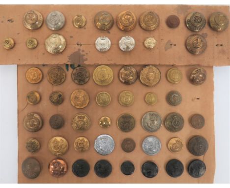 Selection of Buttons Including Victorian including small, gilt, Vic crown Royal Engineers ... Gilt, Vic crown Royal Engineers