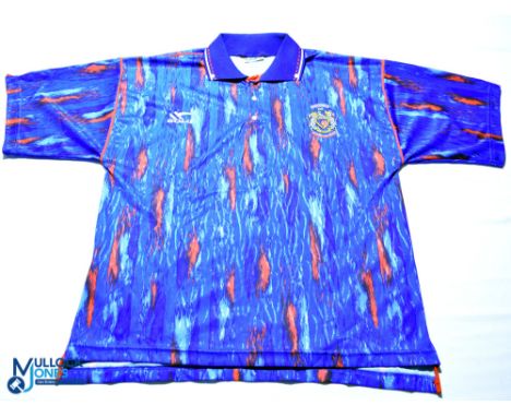 1992 Stockport County FC home football shirt - Gola, Wembley. Size 42/44 blue, short sleeves