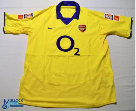 2002-2004 Arsenal FC away football shirt - Community Shield #14 Henry. Nike / O2. Size 45/47 short sleeves G