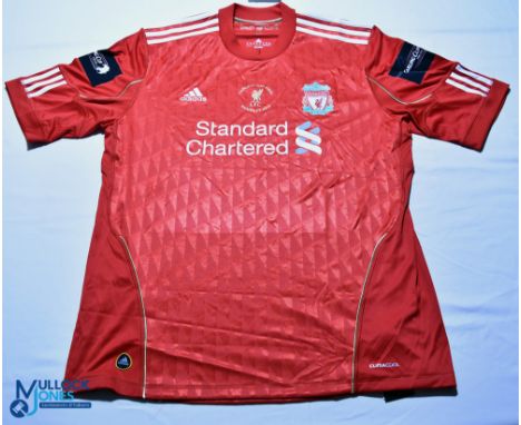 2012 Liverpool FC Home football shirt - Carling Cup Final Wembley - Adidas / Standard Chartered, Size XL, red, short sleeves 