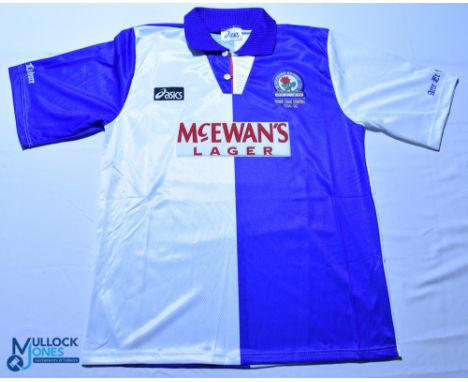 1994-95 Blackburn Rovers Premier League Champions Replica Football Shirt, made by Asics, size XL short sleeves, 