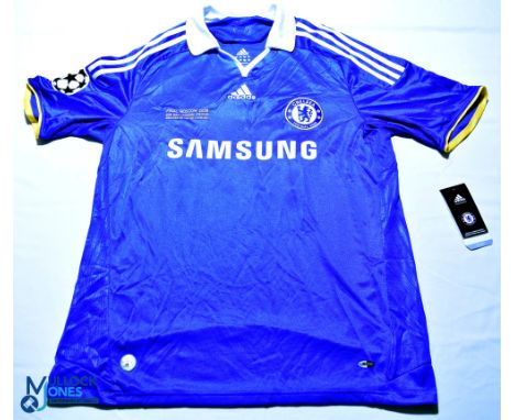 2008 Chelsea FC home football shirt - Champions League Final Moscow 2008 21st May Luzhniki Stadium. Adidas / Samsung. #26 Ter