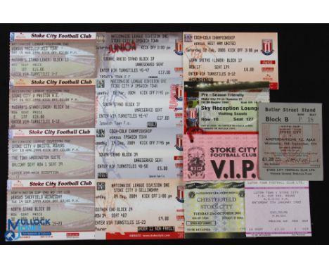 Tickets: Stoke City home selection to include 1974/75 Ajax (UEFA), 1998/99 Macclesfield Town, Preston NE, Bristol Rovers, 199