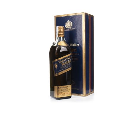JOHNNIE WALKER BLUE LABEL Blended Scotch Whisky 70cl, 40% volume, in box.