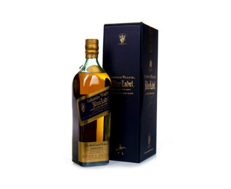 JOHNNIE WALKER BLUE LABEL Blended Scotch Whisky 70cl, 40% volume, in box.