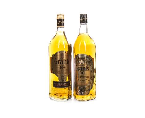 GRANTS 100° US PROOF - ONE LITRE (2) Blended Scotch Whisky One litre, 100° US proof. Two bottles.
