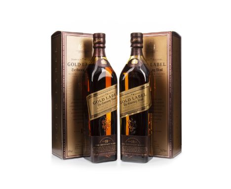 JOHNNIE WALKER GOLD LABEL CENTENARY BLEND AGED 18 YEARS (2) Blended Scotch Whisky 70cl, 40% volume, in carton. Two bottles.