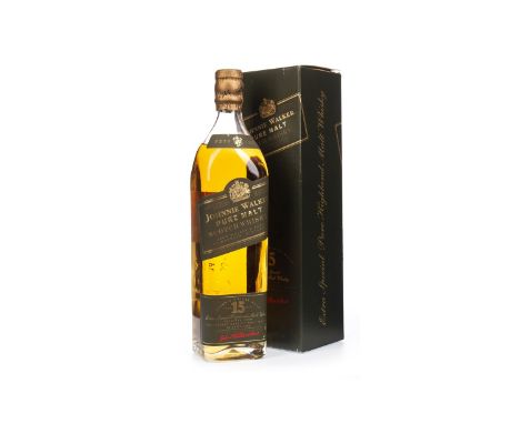 JOHNNIE WALKER GREEN LABEL 15 YEARS OLD Blended Malt Scotch Whisky 70cl, 43% volume, in carton.