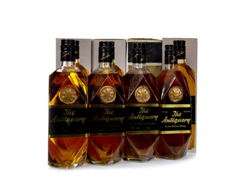 ANTIQUARY (4) Blended Scotch Whisky Two 75cl, 40% volume, and two 26 2/3 fl.oz, 70° proof. All in cartons. Four bottles.