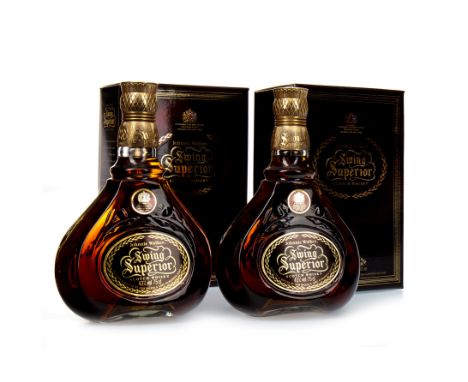 JOHNNIE WALKER SWING SUPERIOR (2) Blended Scotch Whisky 75cl, 43% volume, in carton Two bottles.