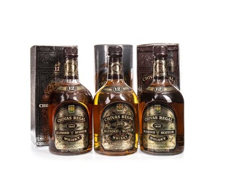 CHIVAS REGAL 12 YEARS OLD Blended Scotch Whisky 75cl, 40% volume, in tin. CHIVAS REGAL 12 YEARS OLD Blended Scotch Whisky 70c