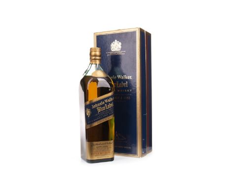 JOHNNIE WALKER BLUE LABEL - ONE LITRE Blended Scotch Whisky One litre, 43% volume, in box.