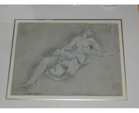 Vittorio Bigari, 18th century Italian school, after the antique a full length portrait of a female nude in diaphanous robes, 