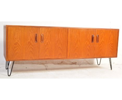 G-Plan - Fresco - A vintage retro mid 20th century teak G Plan Fresco range sideboard credenza. The sideboard having twin doo