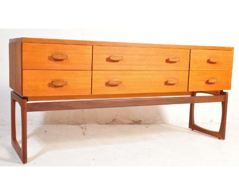 G-Plan - Quadrille - A retro vintage mid 20th century circa. 1960's teak G Plan sideboard credenza in the Quadrille range. Th