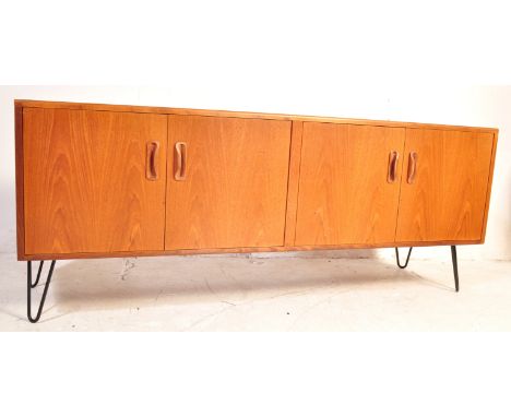 G-Plan - Fresco - A vintage retro mid 20th century teak G Plan Fresco range sideboard credenza. The sideboard having twin doo