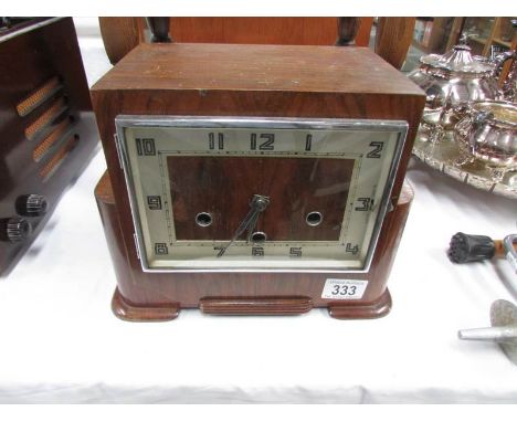A Smith's mantel clock.