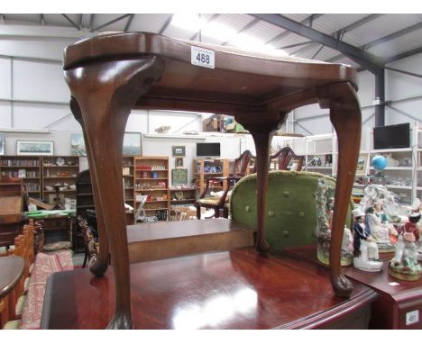 A pad foot stool.