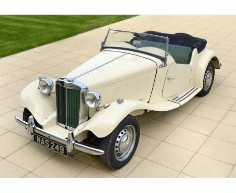 1953 MG TD Registration Number NAS 249 VIN Number TD29681 Engine Number 30062 With V5  The MG TD was introduced in 1950 to re