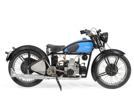 Douglas 600cc Motorcycle Registration Number DXH 799 Registered 24/4/1937 Frame Number AE488 Engine Number 6M/205 Mileage dis
