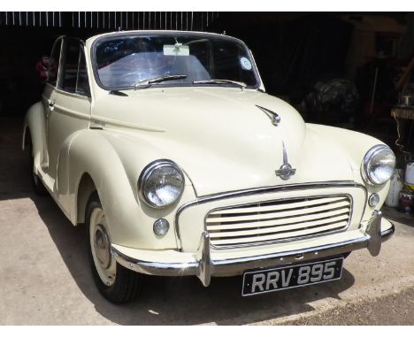 1959 Morris Minor Convertible Registration Number RRV 895 VIN Number FCB1-664261 Engine Number H-249261 With V5 listing eight