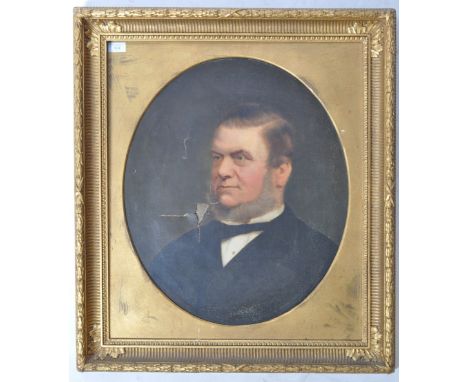 John Horsburgh (1835 - 1924) - Scottish - an antique late 19th century oil on canvas portrait study painting of a gentleman, 