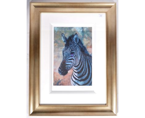 Rolf Harris - Australian Entertainer &amp; Artist - Young Zebra - An original limited edition signed / autographed Giclee pri