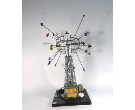 A 1950's Meccano shop display model in the form of a 'sputnik' type orb,h. 81 cm,w. 47 cm   CONDITION REPORT:  Completeness a