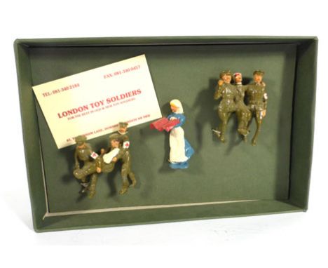 A London Toy Soldiers Royal Army Medical Corps three figure set, boxed   CONDITION REPORT:  Minor wear