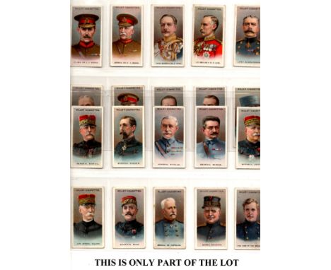 Album with Wills Allied Army Leaders; Players Regimental Uniforms (brown back); Players Military Head-dress; Players Arms & A